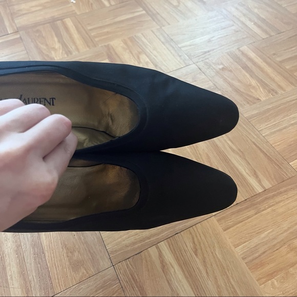 YSL Vintage Yves Saint Laurent Black Closed Toe Mod Classic Pumps Heels size 9 - Picture 4 of 8